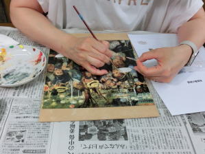 絵画の保存修復作業36