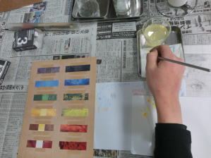 絵画の保存修復作業36