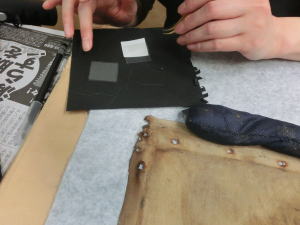 絵画の保存修復作業ー裏面掃除